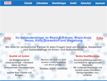 Tablet Screenshot of proclean-gmbh.de